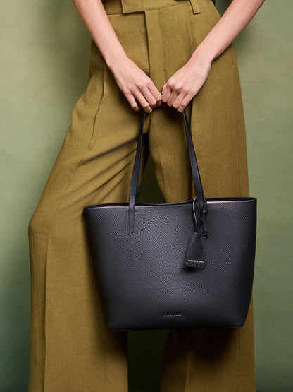 CHARLES & KEITH Trusted | Beryl Tote Bag - Noir