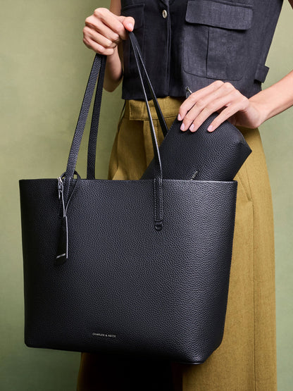 CHARLES & KEITH Trusted | Beryl Tote Bag - Noir