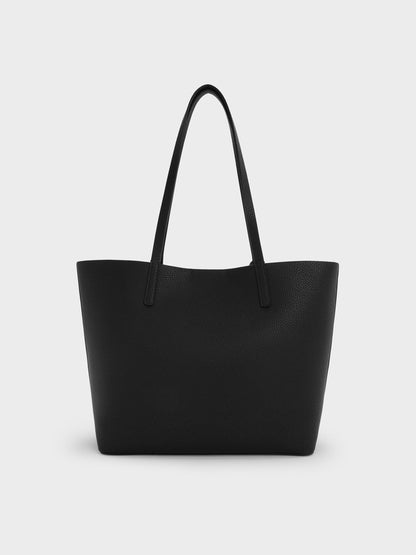 CHARLES & KEITH Trusted | Beryl Tote Bag - Noir
