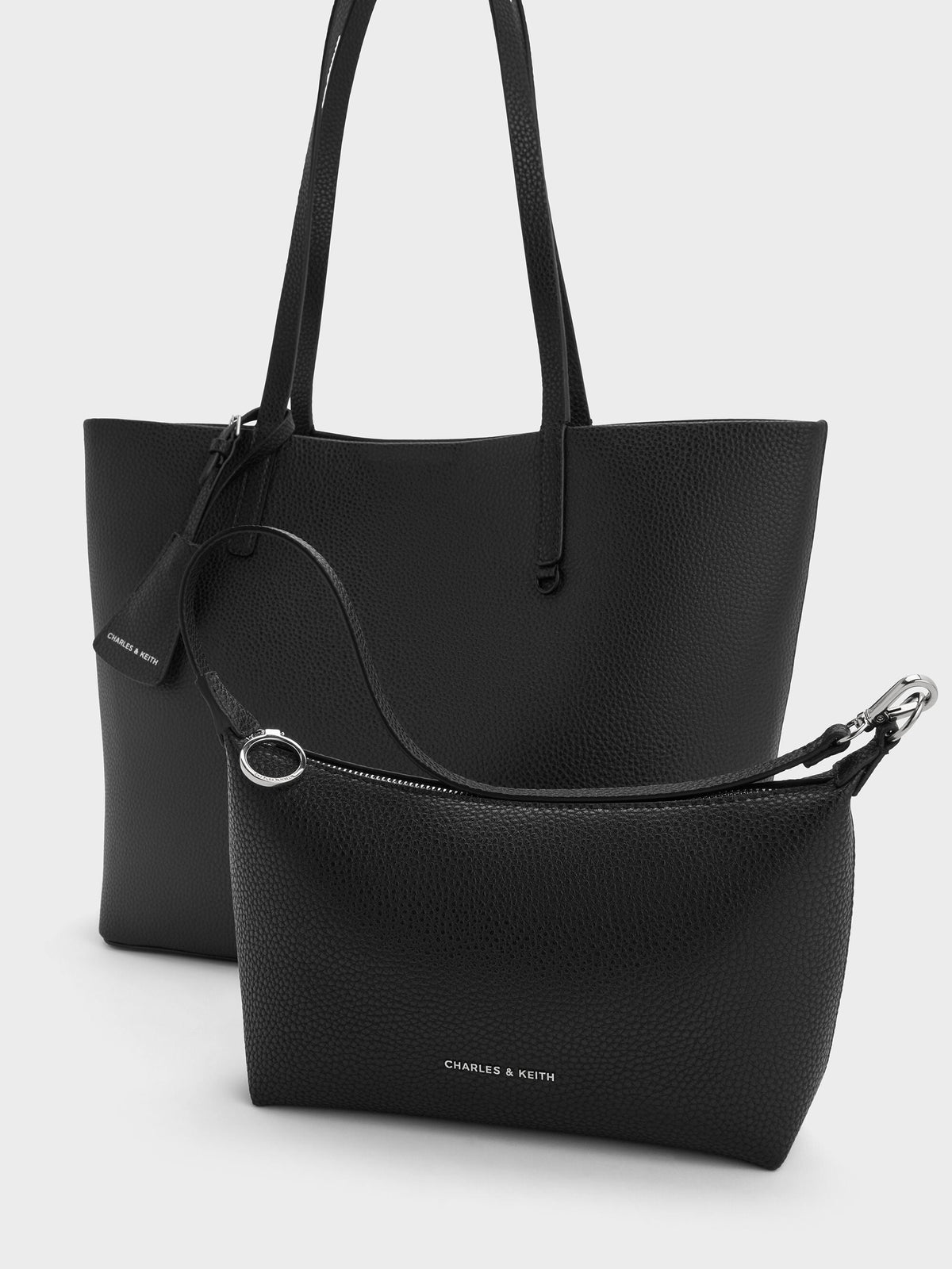 CHARLES & KEITH Trusted | Beryl Tote Bag - Noir