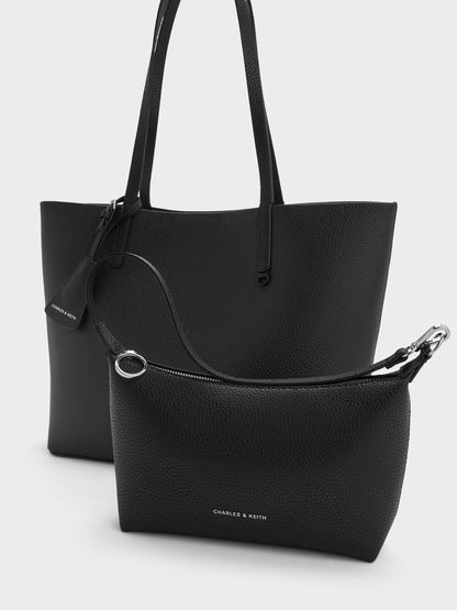 CHARLES & KEITH Trusted | Beryl Tote Bag - Noir