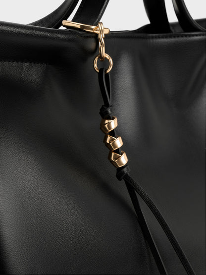 CHARLES & KEITH Special Offer | XL Zephyr Tassel Tote Bag - Black