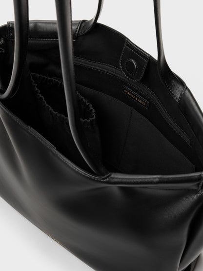 CHARLES & KEITH Special Offer | XL Zephyr Tassel Tote Bag - Black