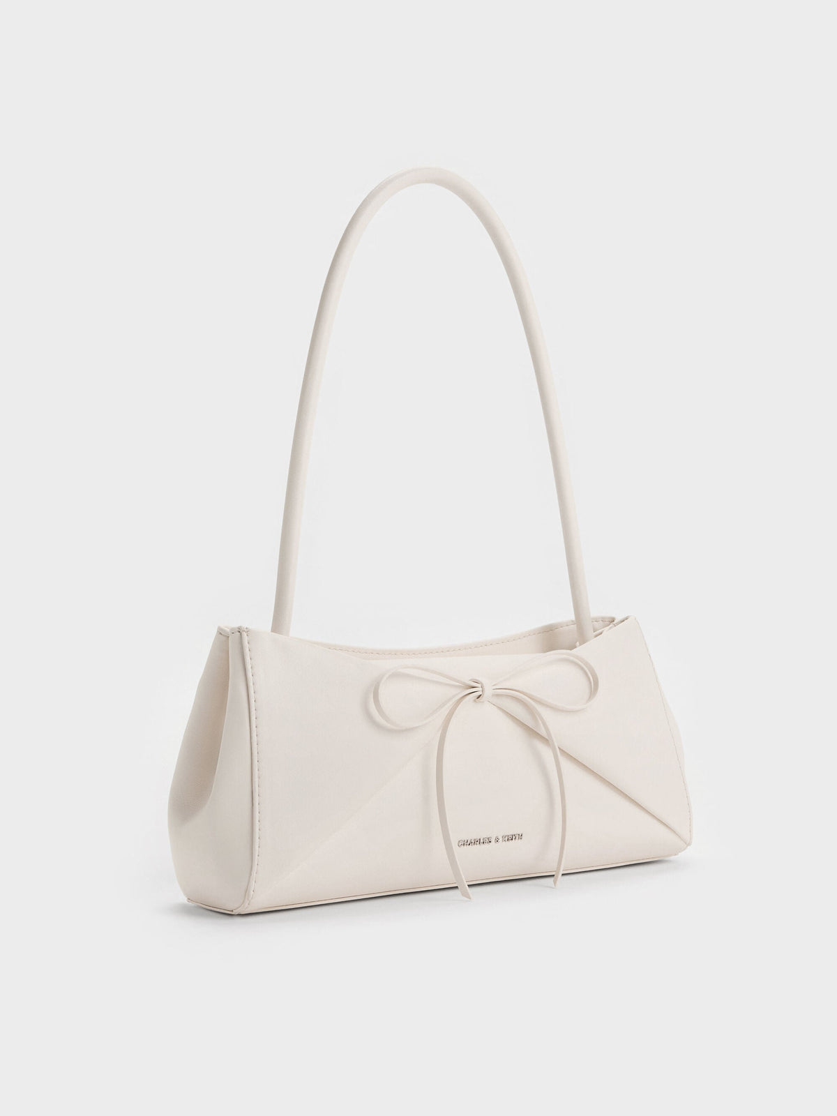 CHARLES & KEITH New | Hazel Bow Panelled Shoulder Bag - Cream