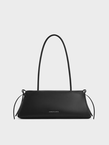 CHARLES & KEITH Exclusive | Hazel Bow Shoulder Bag - Noir