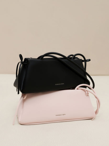 CHARLES & KEITH Exclusive | Hazel Bow Shoulder Bag - Noir
