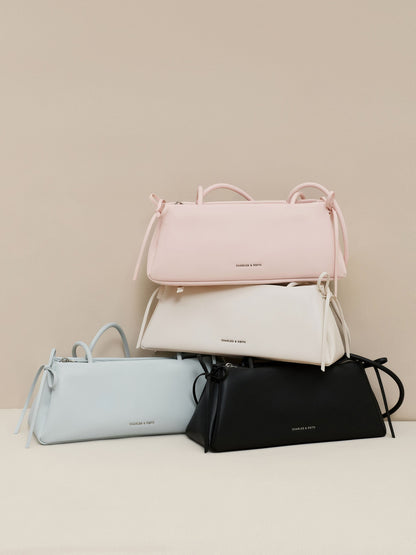 CHARLES & KEITH Exclusive | Hazel Bow Shoulder Bag - Noir