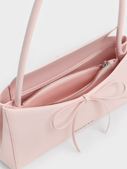 CHARLES & KEITH Best Price | Hazel Bow Panelled Shoulder Bag - Soft Pink