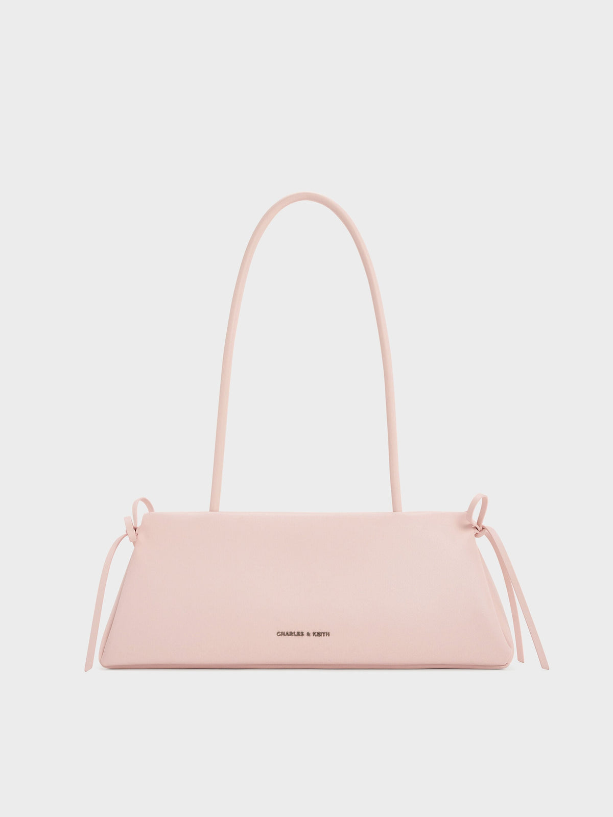 CHARLES & KEITH Trusted | Hazel Bow Shoulder Bag - Soft Pink