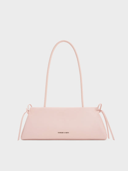 CHARLES & KEITH Trusted | Hazel Bow Shoulder Bag - Soft Pink