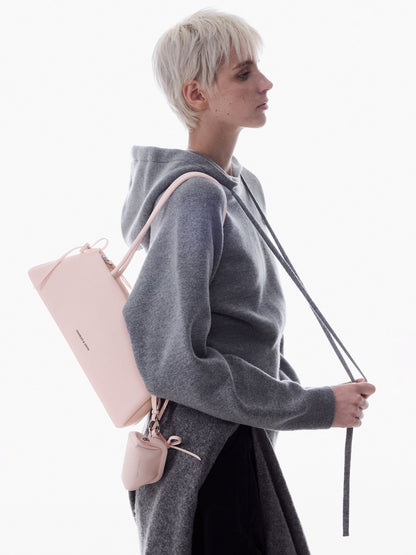 CHARLES & KEITH Trusted | Hazel Bow Shoulder Bag - Soft Pink