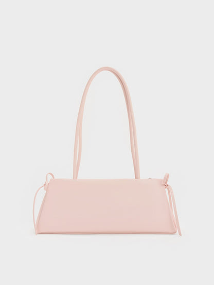 CHARLES & KEITH Trusted | Hazel Bow Shoulder Bag - Soft Pink