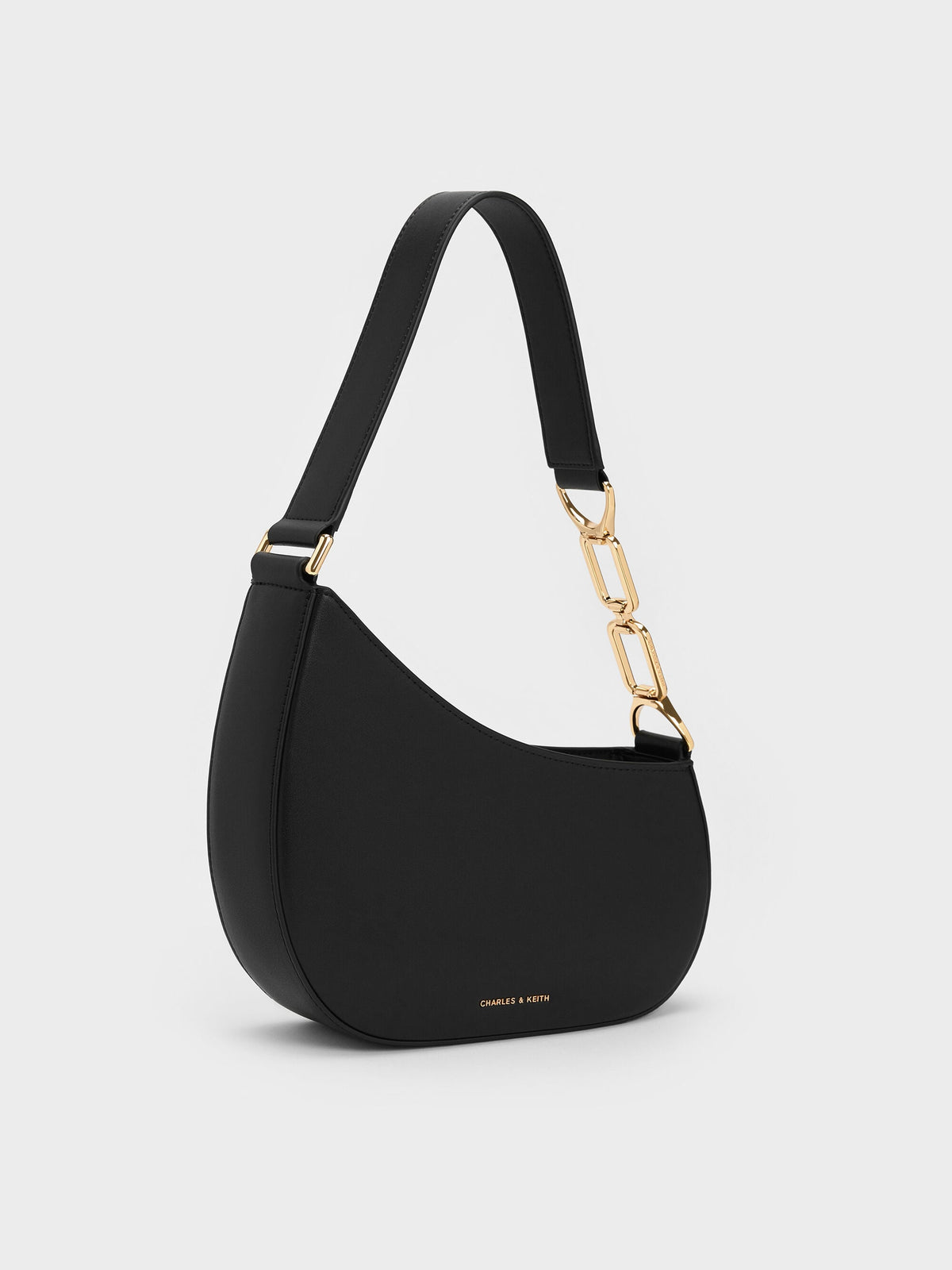 CHARLES & KEITH Best Price | Agatha Chain-Strap Shoulder Bag - Black