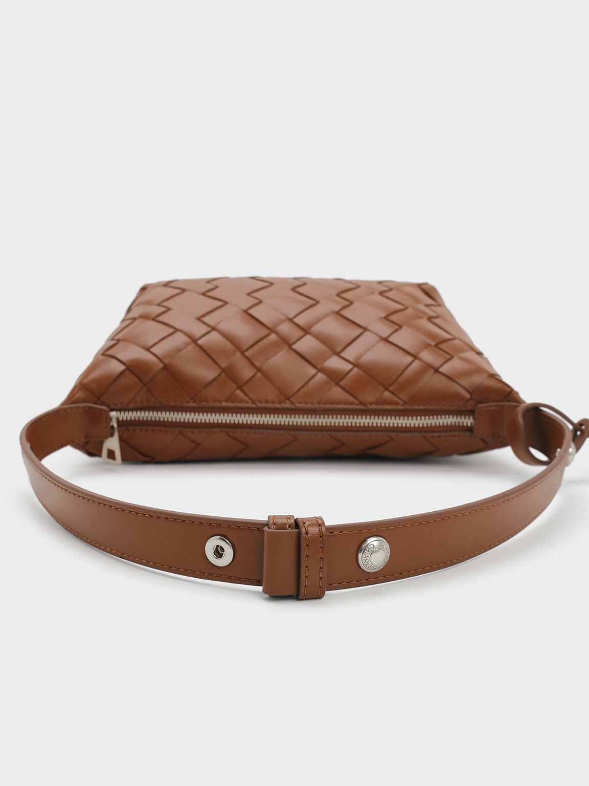 CHARLES & KEITH Deals | Ivette Woven Shoulder Bag - Chocolate