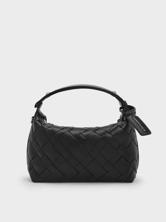 CHARLES & KEITH Great Value | Ivette Woven Shoulder Bag - Noir