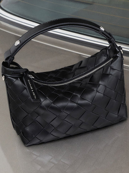 CHARLES & KEITH Great Value | Ivette Woven Shoulder Bag - Noir