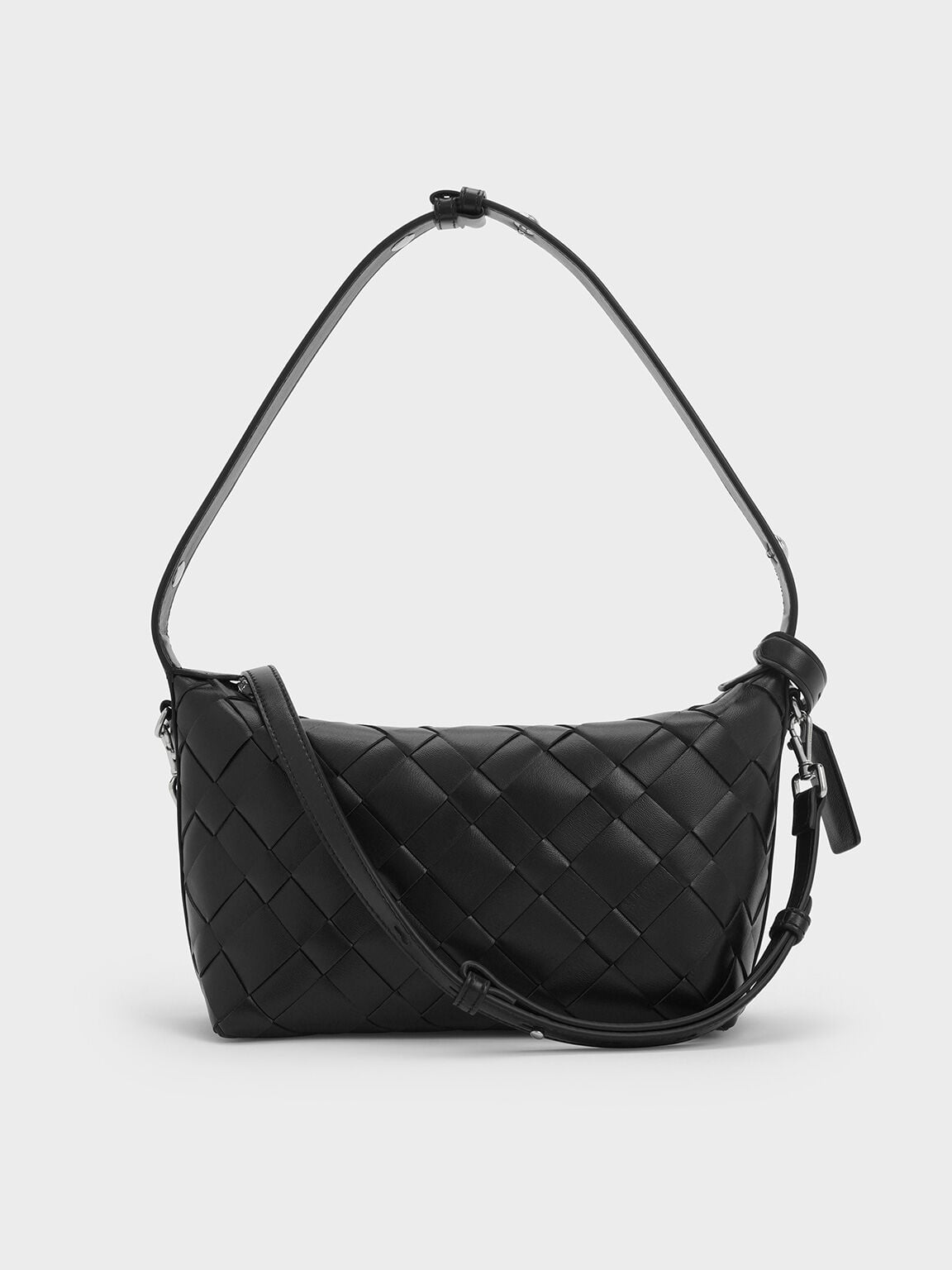 CHARLES & KEITH Great Value | Ivette Woven Shoulder Bag - Noir
