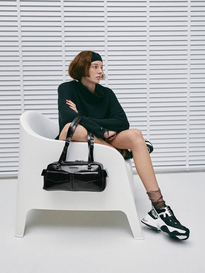CHARLES & KEITH Trusted | Rachel Multi-Pocket Shoulder Bag - Noir