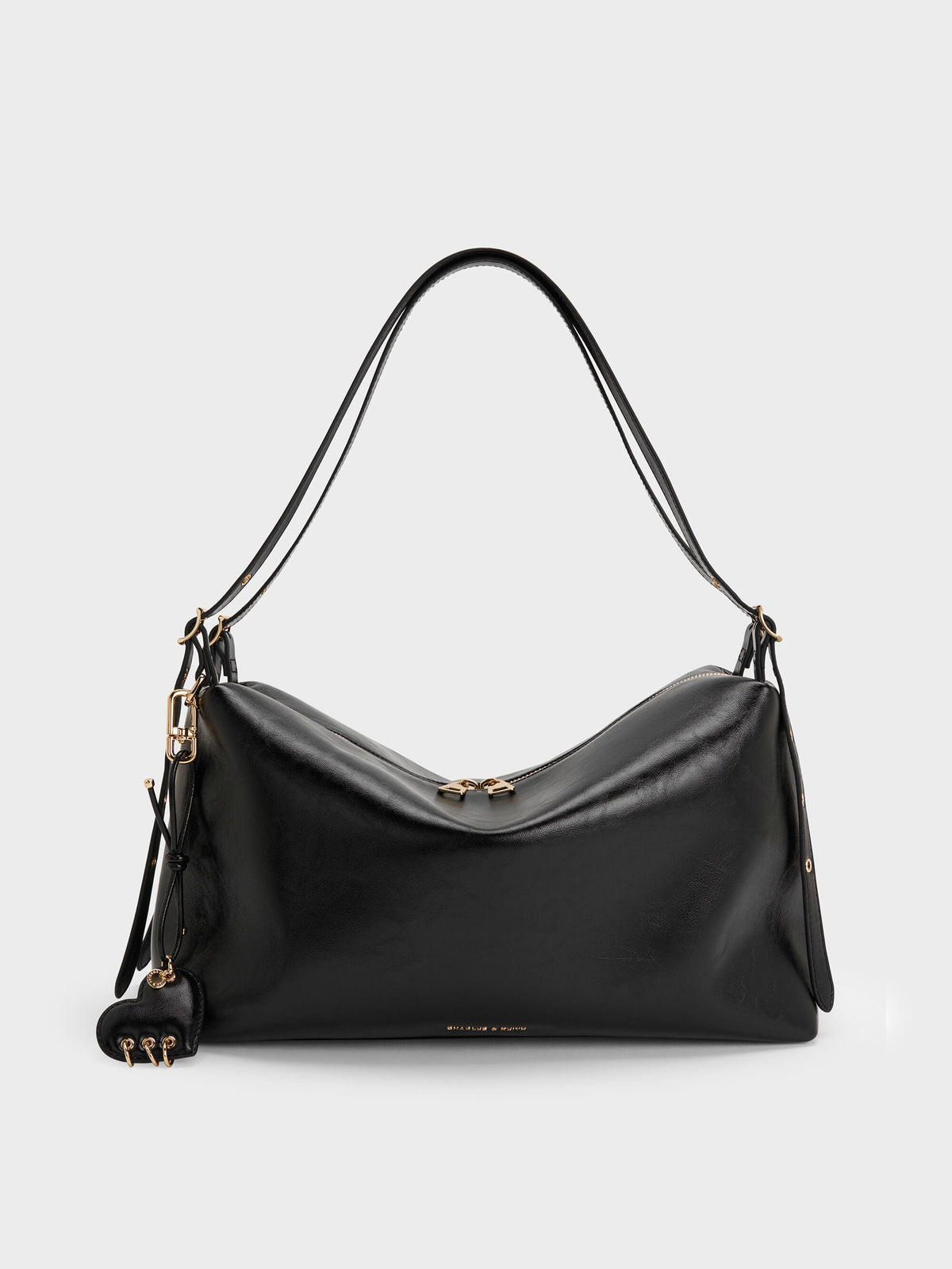 CHARLES & KEITH Exclusive | Rey Slouchy Shoulder Bag - Black