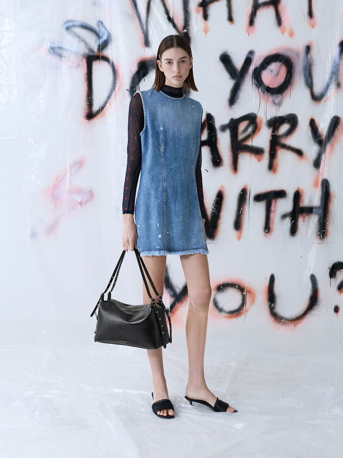 CHARLES & KEITH Exclusive | Rey Slouchy Shoulder Bag - Black