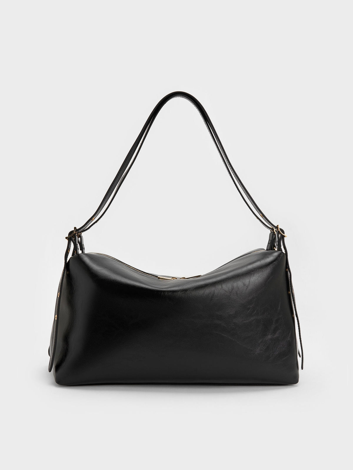 CHARLES & KEITH Exclusive | Rey Slouchy Shoulder Bag - Black