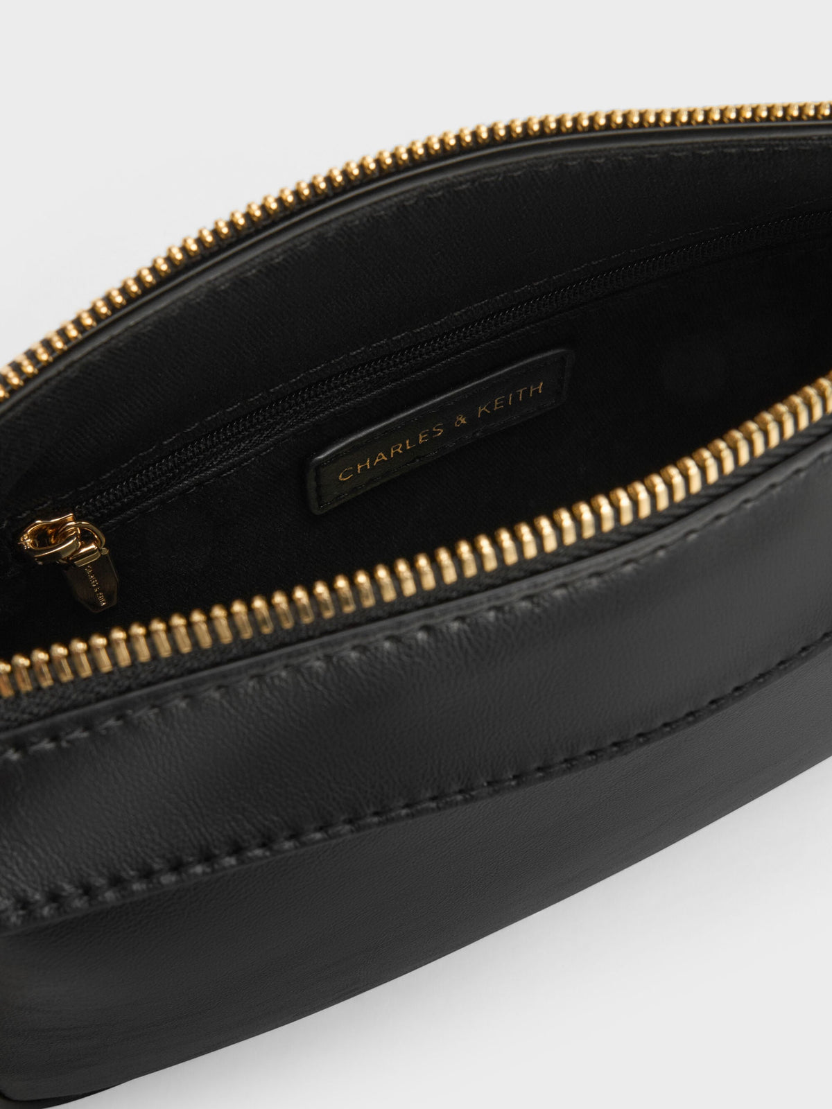 CHARLES & KEITH Recommended | Mini Haylen Braided-Charm Shoulder Bag - Black