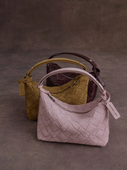 CHARLES & KEITH Best Price | Ivette Woven Shoulder Bag - Wineberry Red