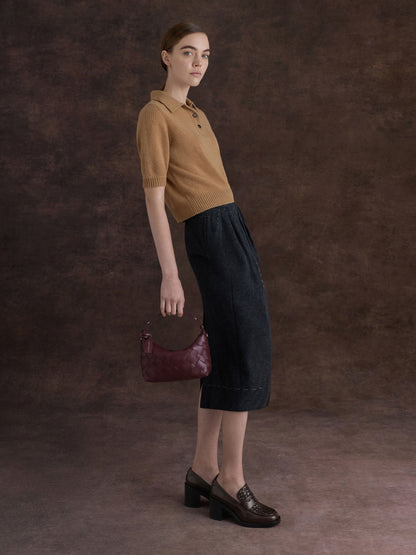 CHARLES & KEITH Best Price | Ivette Woven Shoulder Bag - Wineberry Red