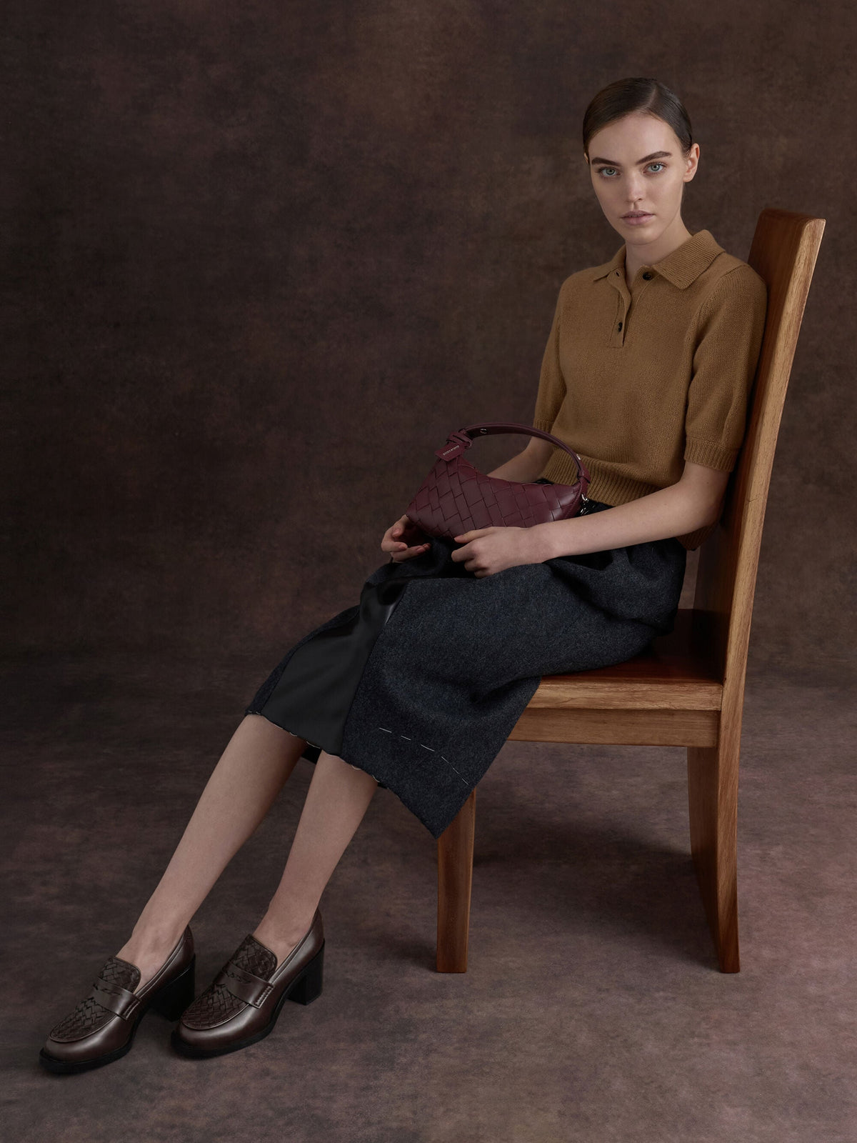 CHARLES & KEITH Best Price | Ivette Woven Shoulder Bag - Wineberry Red