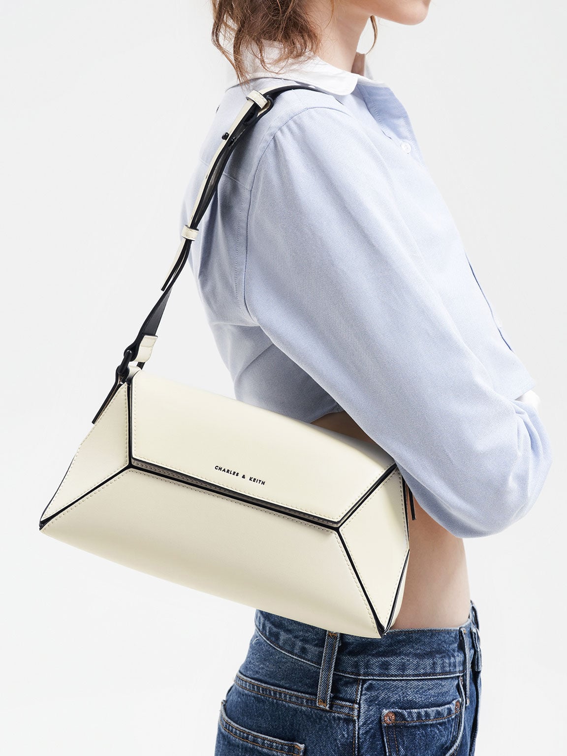 CHARLES & KEITH Premium | Nasrin Geometric Shoulder Bag - Multi