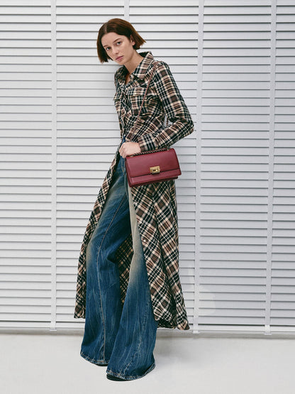 CHARLES & KEITH Premium | Everline Braided-Strap Shoulder Bag - Burgundy