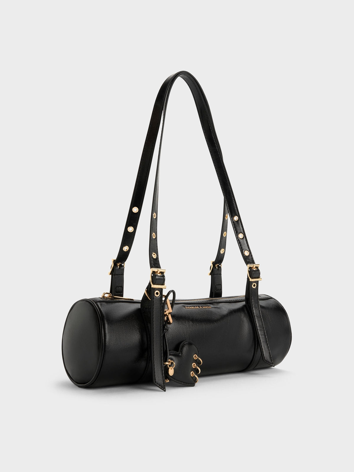 CHARLES & KEITH New | Rey Elongated Shoulder Bag - Black