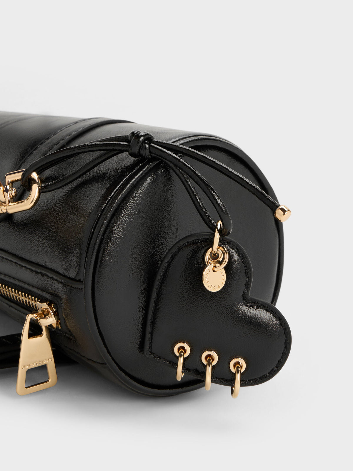 CHARLES & KEITH New | Rey Elongated Shoulder Bag - Black