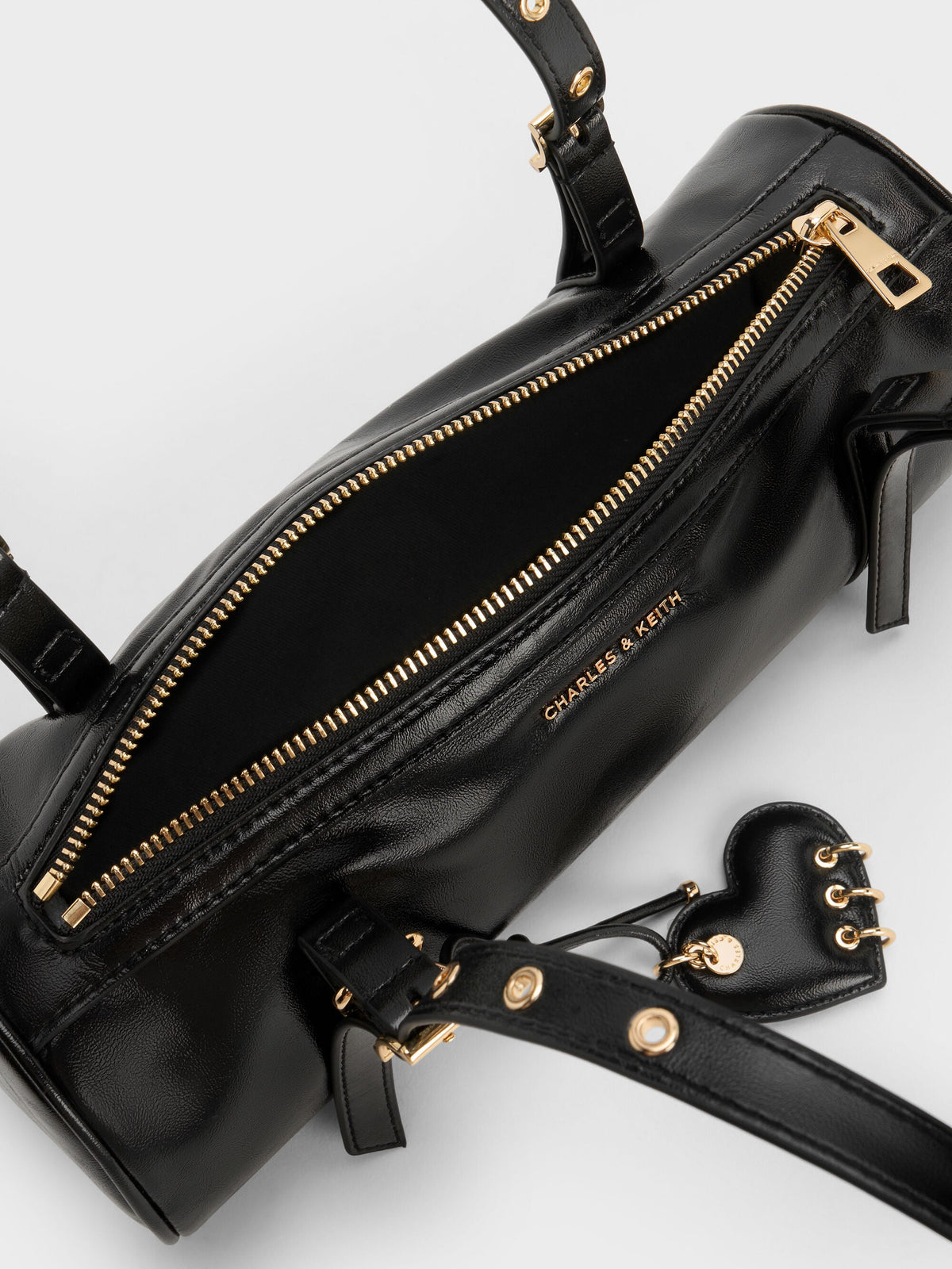 CHARLES & KEITH New | Rey Elongated Shoulder Bag - Black