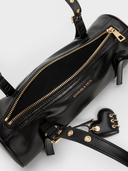 CHARLES & KEITH New | Rey Elongated Shoulder Bag - Black
