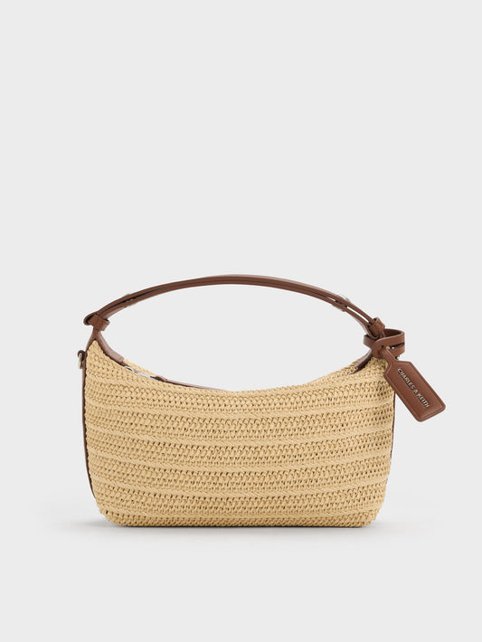 CHARLES & KEITH Popular | Ivette Raffia Woven Shoulder Bag - Multi