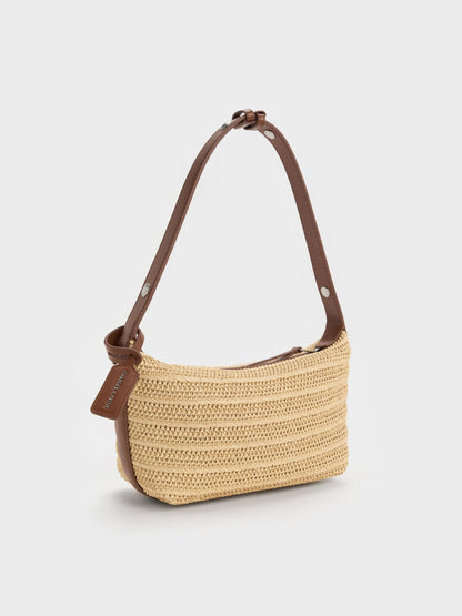 CHARLES & KEITH Popular | Ivette Raffia Woven Shoulder Bag - Multi