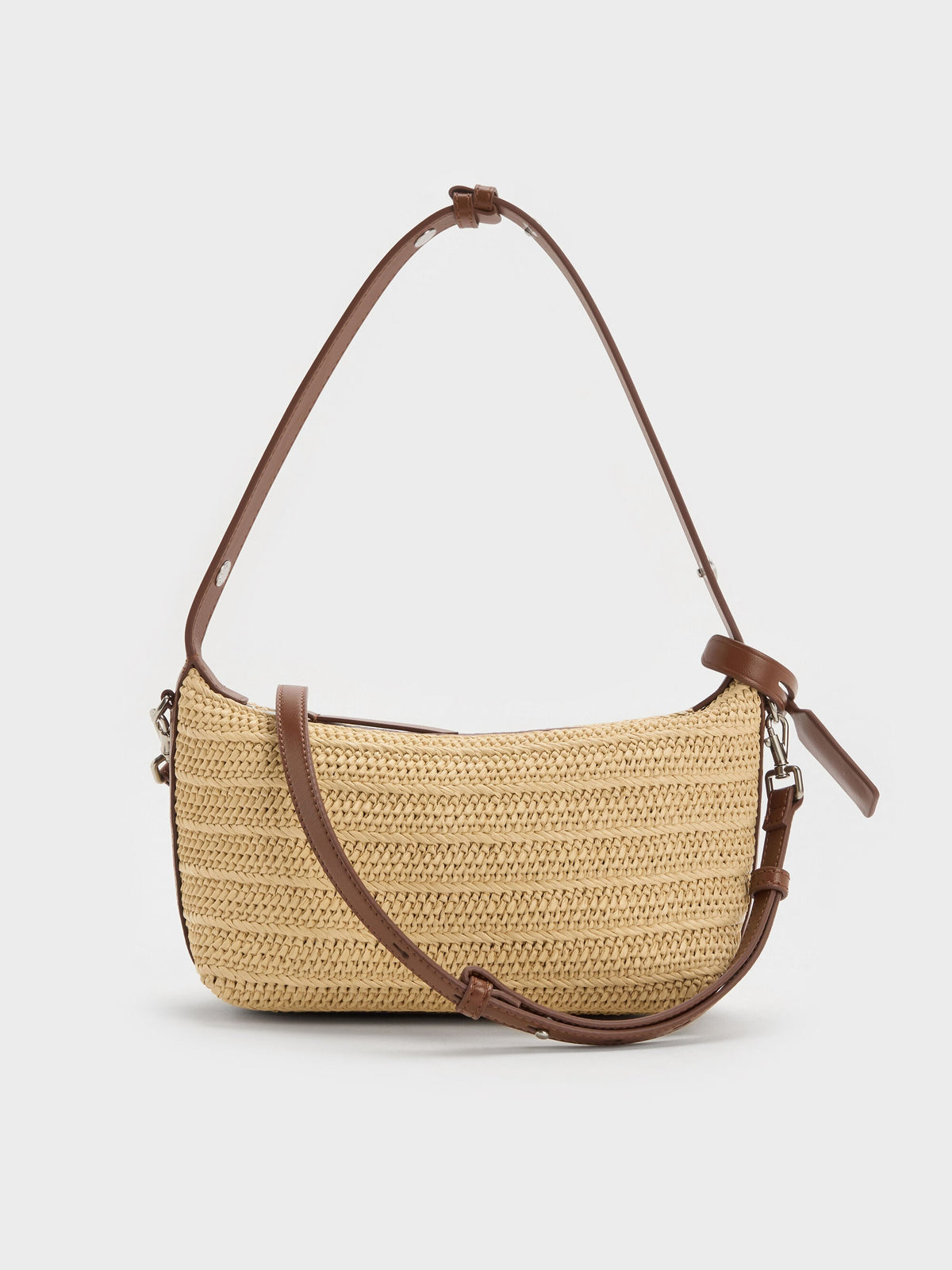 CHARLES & KEITH Popular | Ivette Raffia Woven Shoulder Bag - Multi