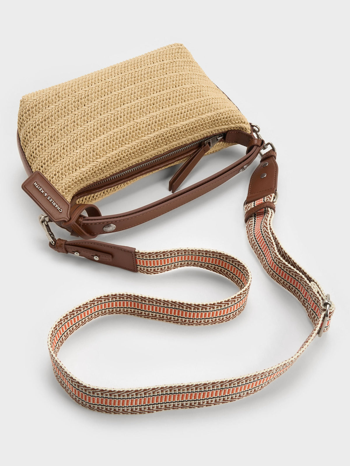 CHARLES & KEITH Popular | Ivette Raffia Woven Shoulder Bag - Multi