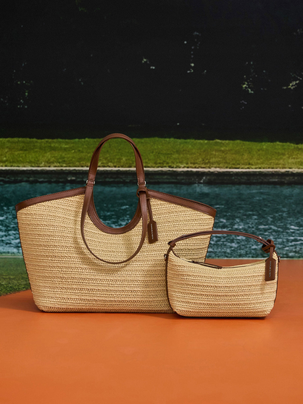CHARLES & KEITH Popular | Ivette Raffia Woven Shoulder Bag - Multi
