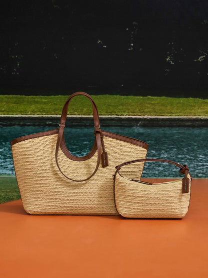 CHARLES & KEITH Popular | Ivette Raffia Woven Shoulder Bag - Multi
