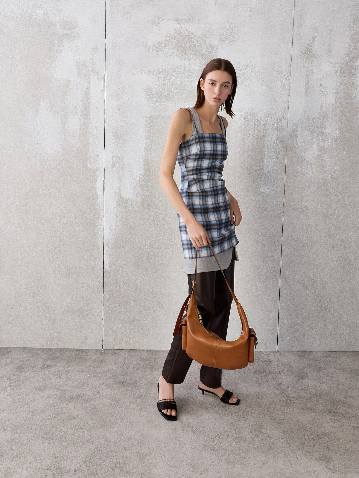 CHARLES & KEITH Deals | Large Bessie Side-Pocket Hobo Bag - Distressed Tan