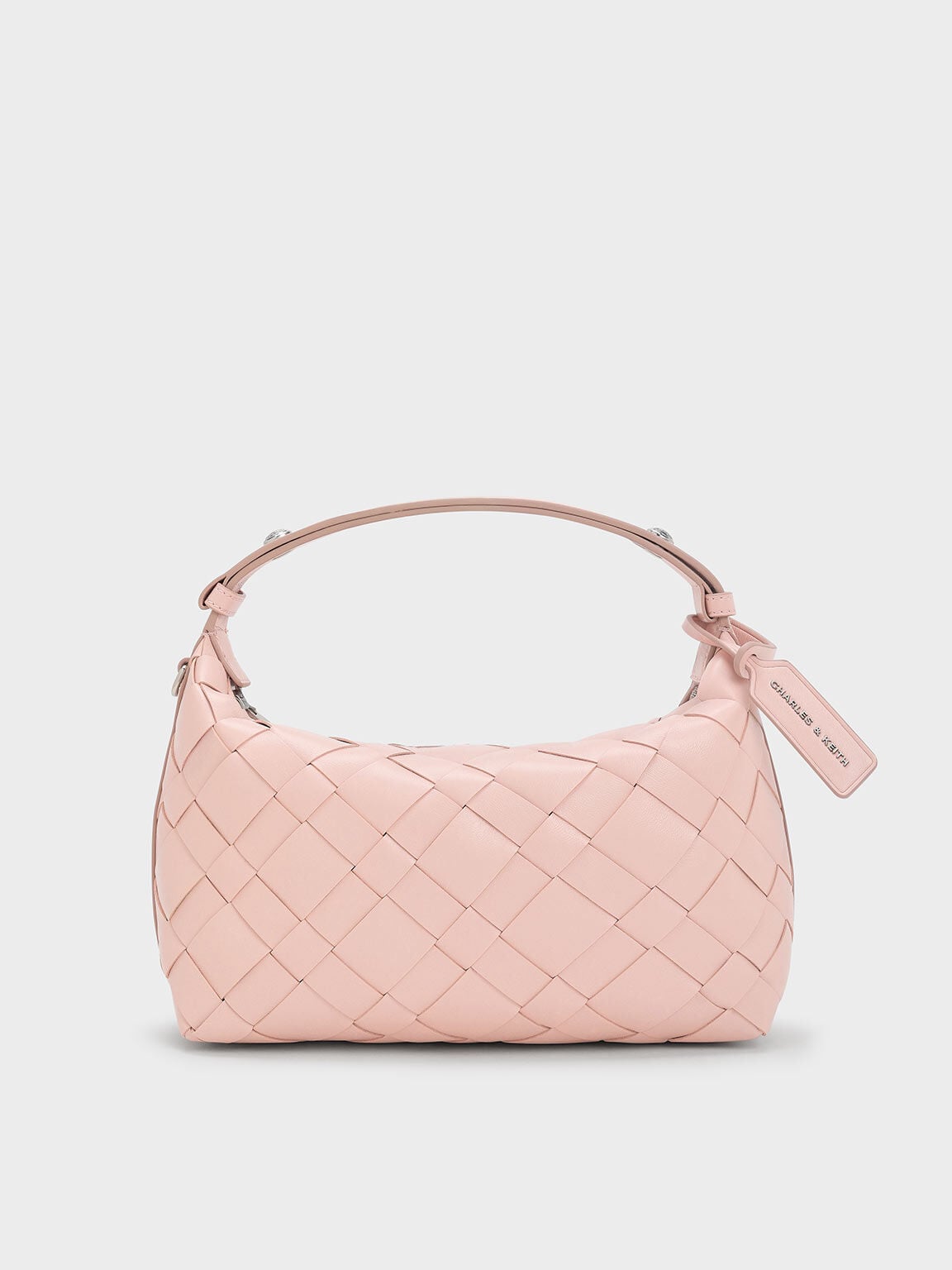 CHARLES & KEITH Best Price | Ivette Woven Shoulder Bag - Light Pink