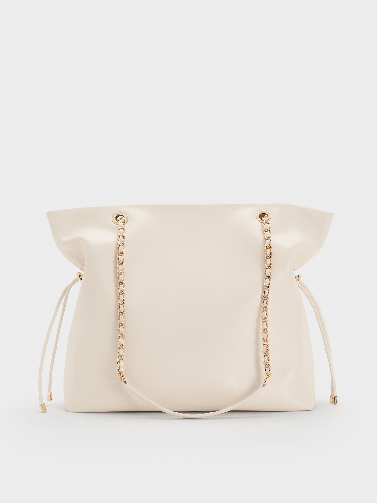 CHARLES & KEITH Special Offer | Arya Braided-Chain Tote Bag - Cream