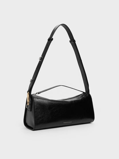 CHARLES & KEITH Sale | Delfina Elongated Shoulder Bag - Noir