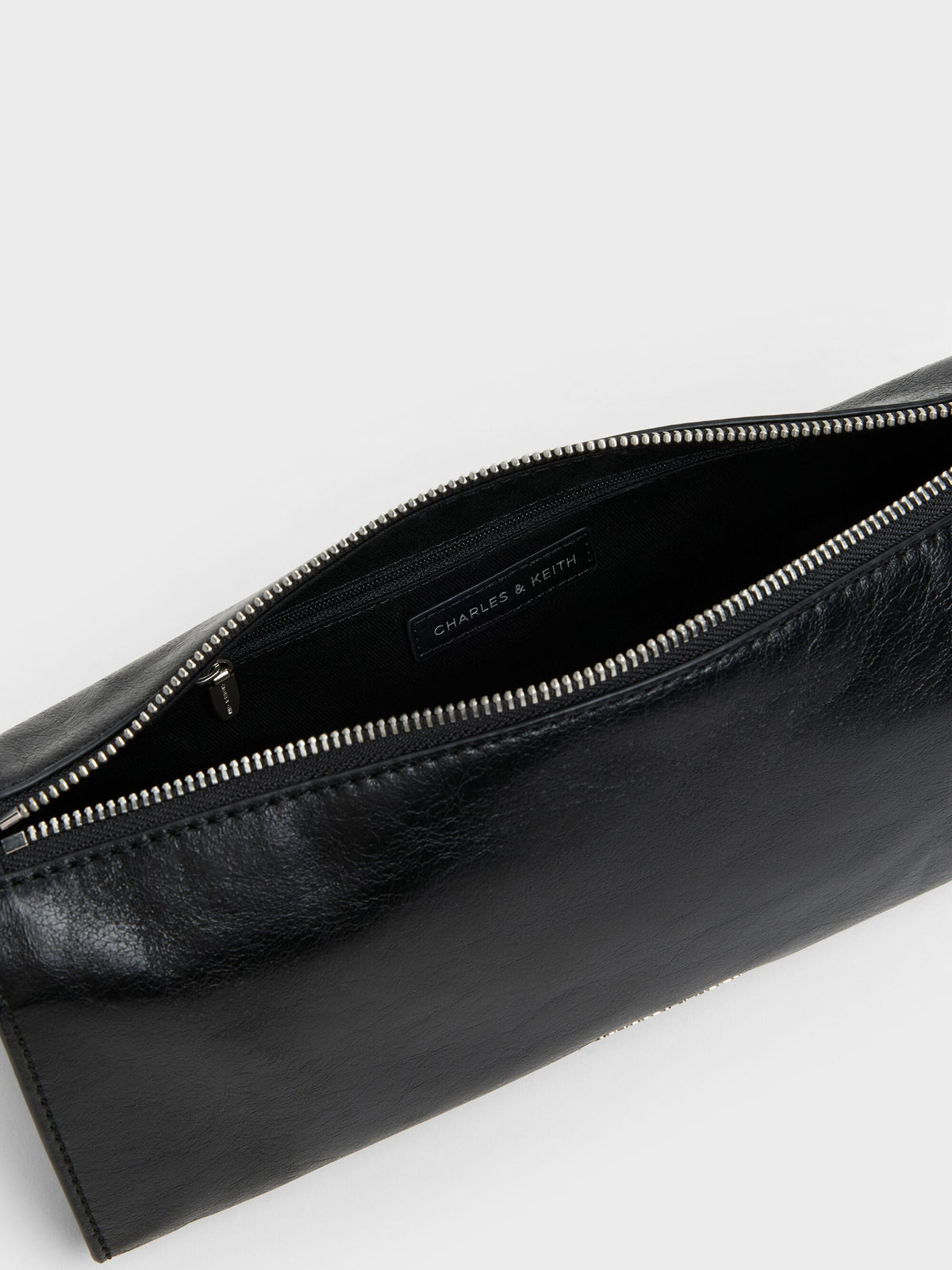 CHARLES & KEITH Sale | Delfina Elongated Shoulder Bag - Noir