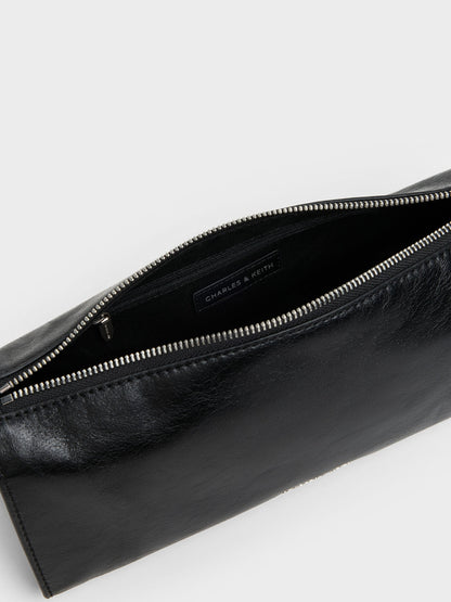 CHARLES & KEITH Sale | Delfina Elongated Shoulder Bag - Noir