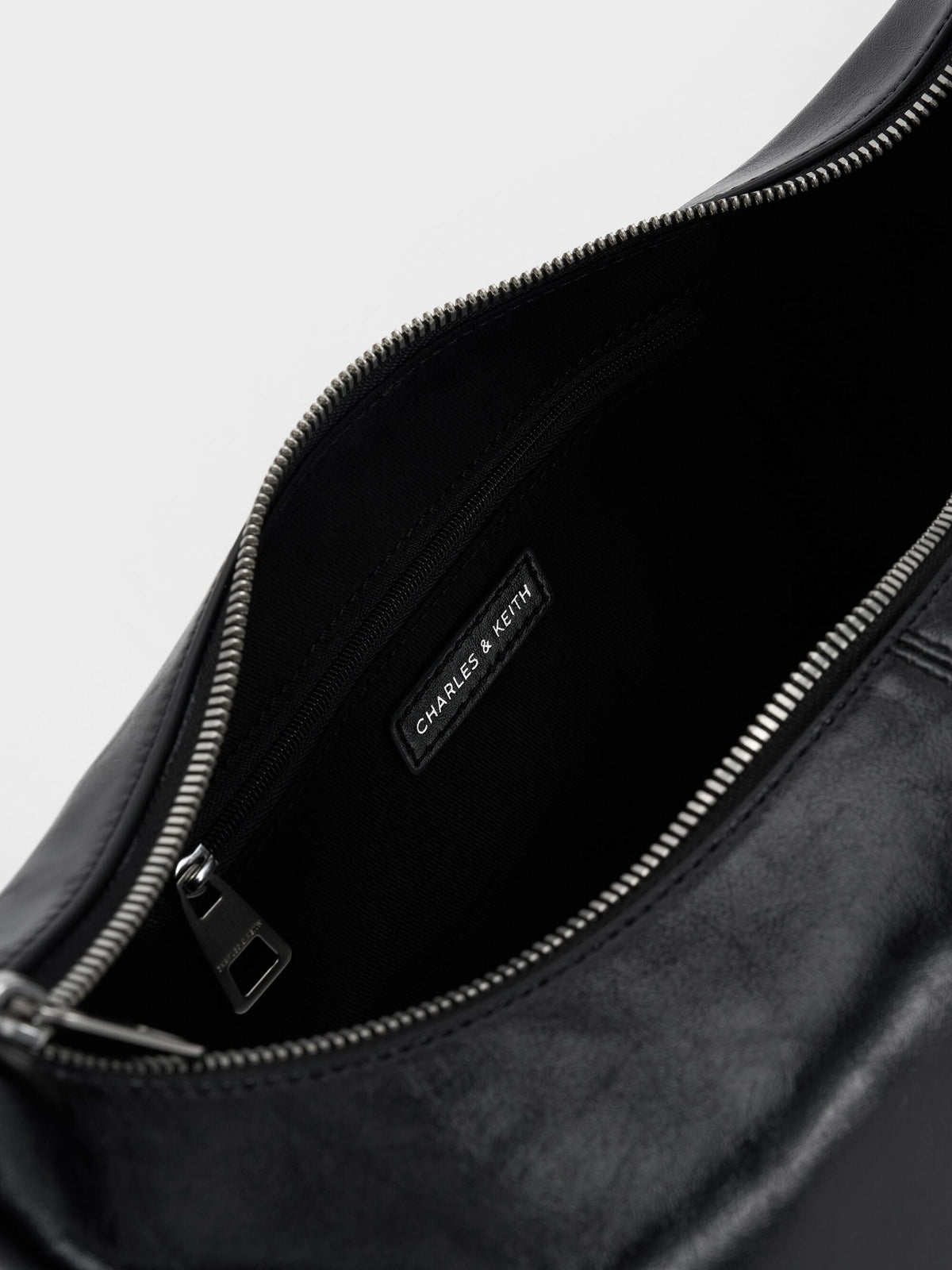 CHARLES & KEITH Special Offer | Bessie Side-Pocket Hobo Bag - Noir