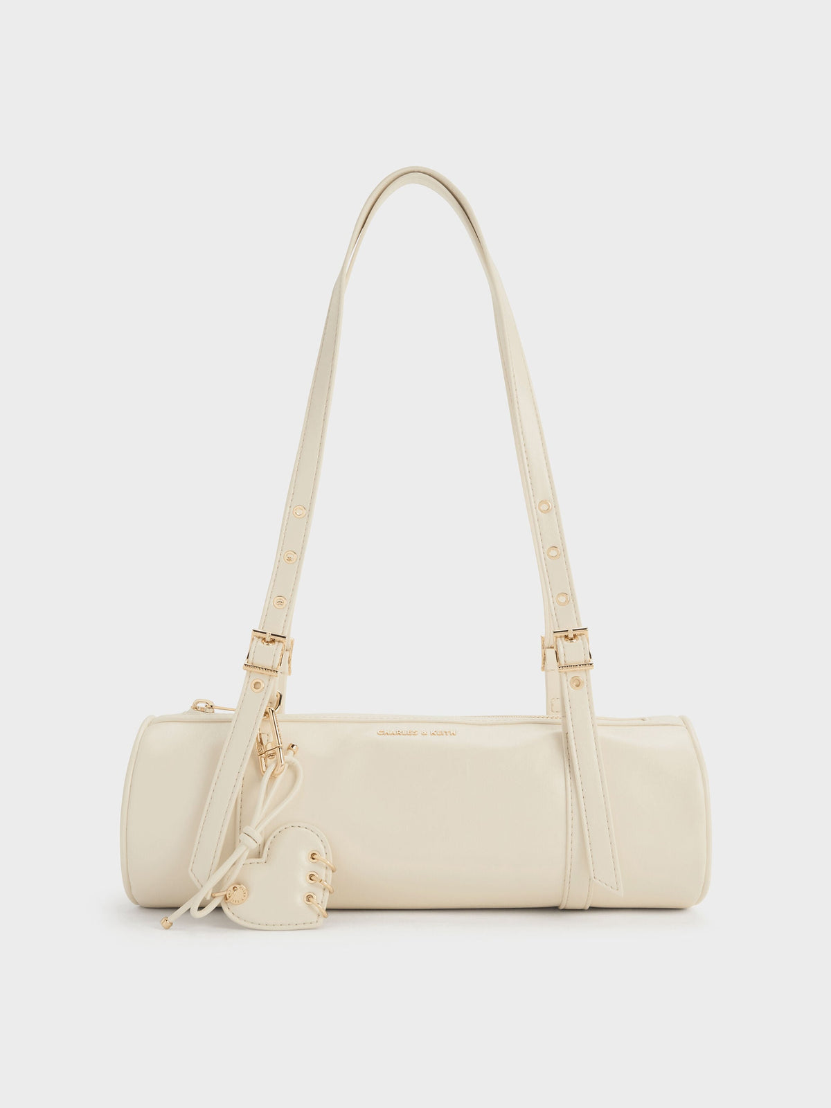 CHARLES & KEITH Trending | Rey Elongated Shoulder Bag - Cream