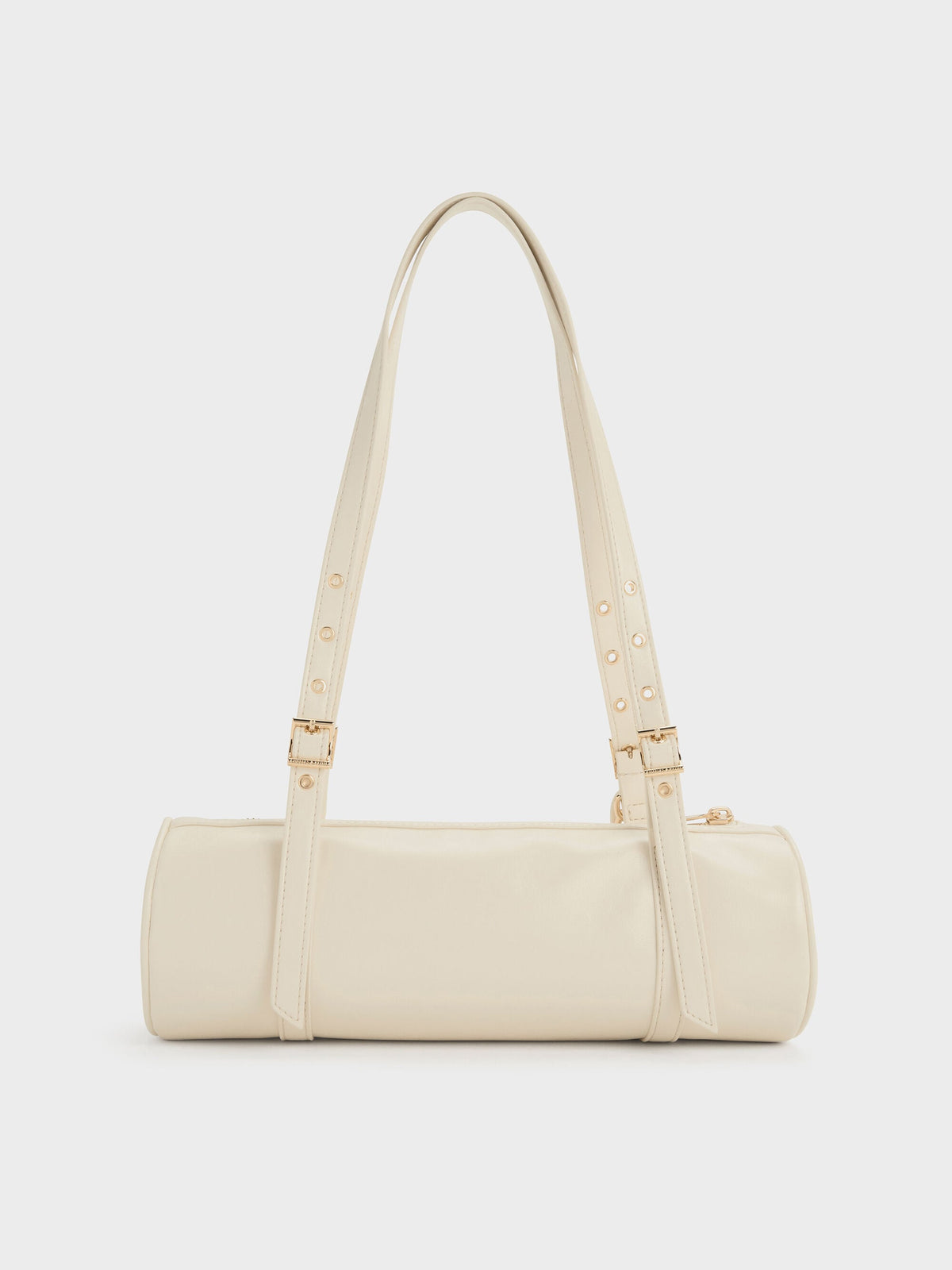 CHARLES & KEITH Trending | Rey Elongated Shoulder Bag - Cream